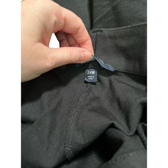 Lands End Womens Black Ankle Cropped Pants Size 24W - Picture 5 of 6